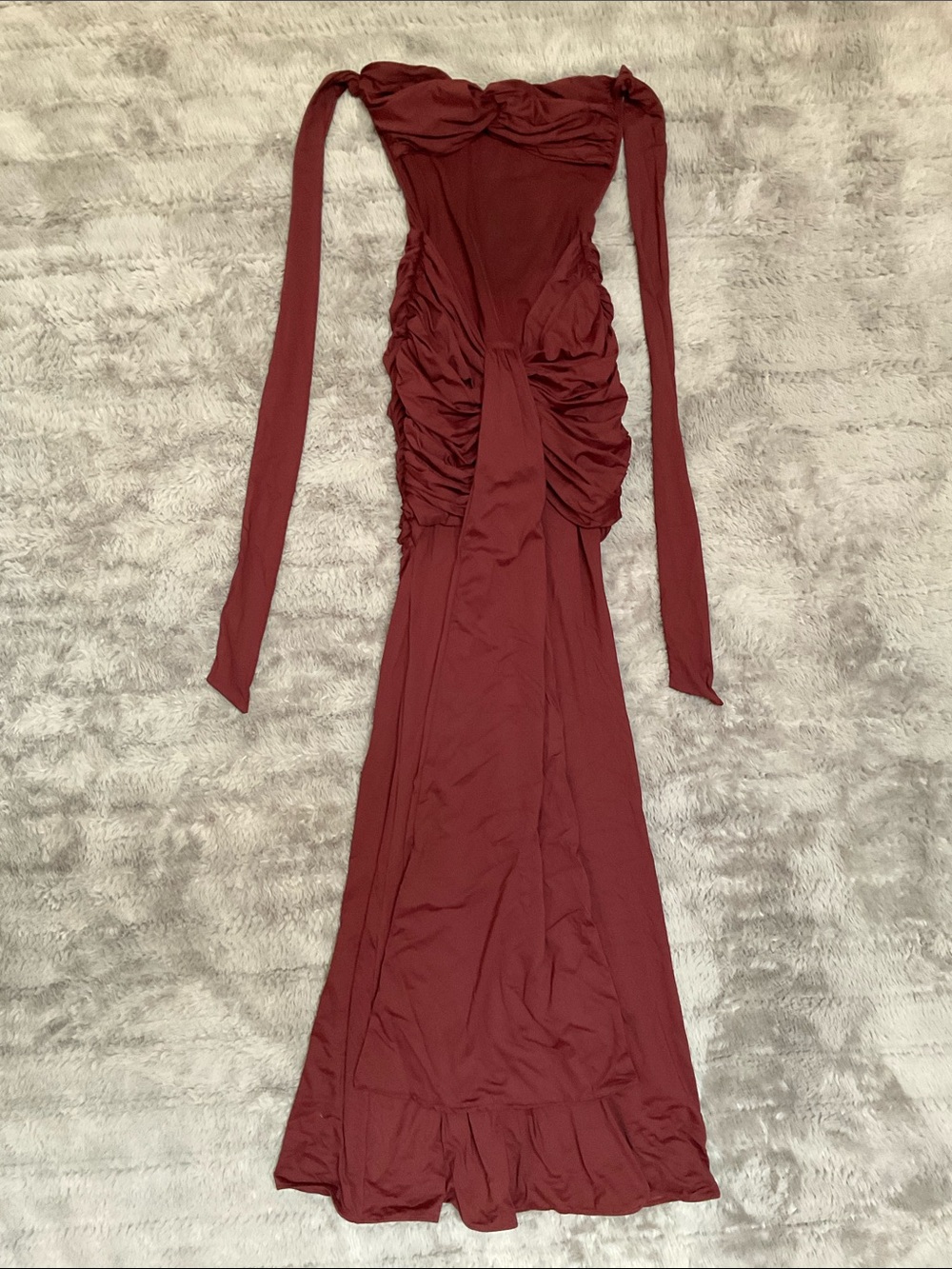 BABYBOO VIXEN MAXI DRESS - CHERRY LACQUER